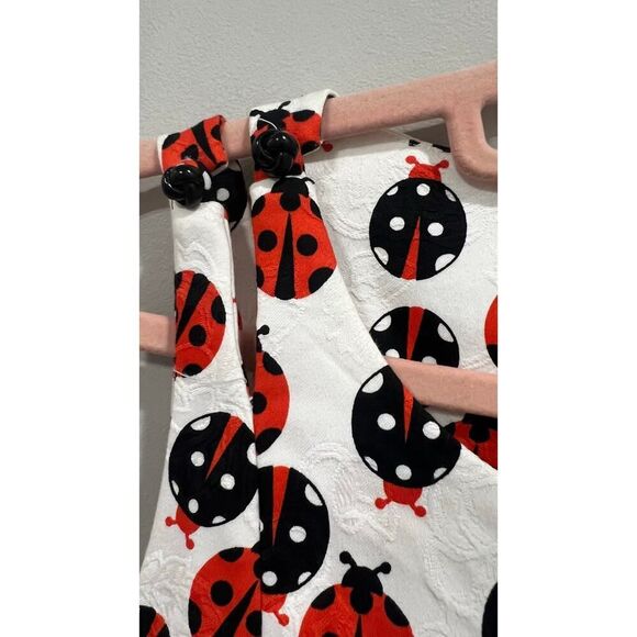 Trina Turk Dottey Ladybug Lady Bug Stretch Cotton Shift Dress Size 8 NWT - Picture 11 of 16